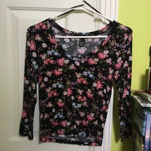 Forever 21 floral crop top